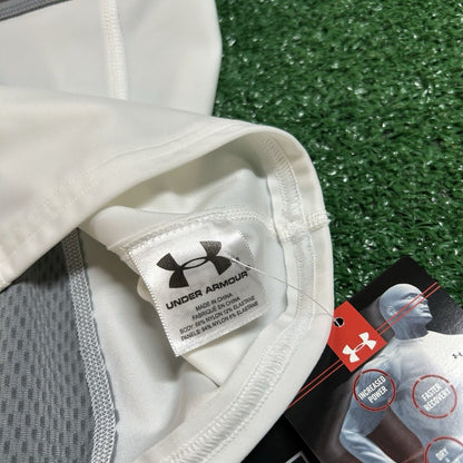 Under Armour MPZ2 Padded Shirt Mens Extra Large White Compression MSRP $75 New