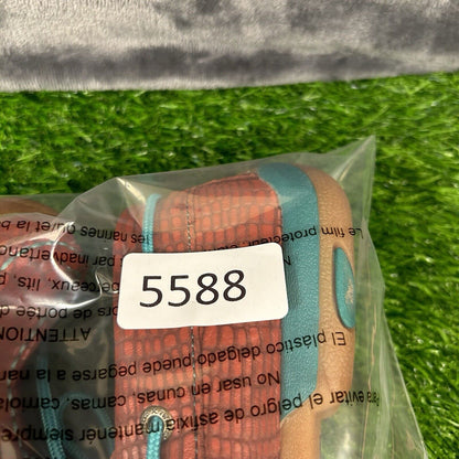 Twisted X Loafers Womens 7.5 M Red Blue Leather Boat Shoes crocodile Print Lace