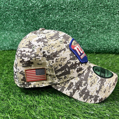 New York Giants Hat Cap Mens Small Medium Green Brown Camo Salute To Service NEW