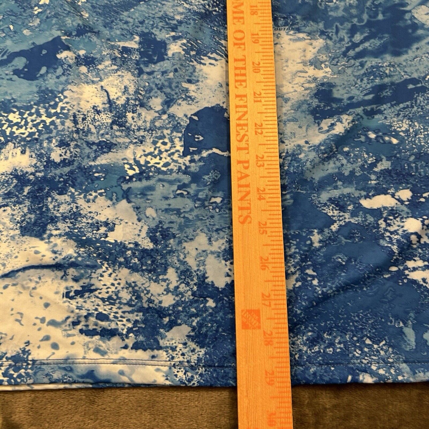 Cabelas Guidewear Shirt Men Medium Blue Camo Long Sleeve Casual Outdoor Athletic