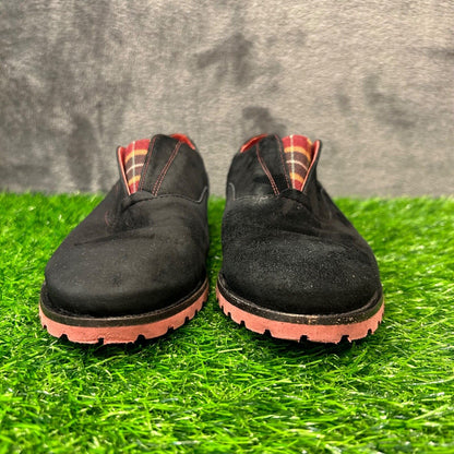 Johnston Murphy Loafers Womens 8 M Black Shoes Leather Suede Casual Slip On