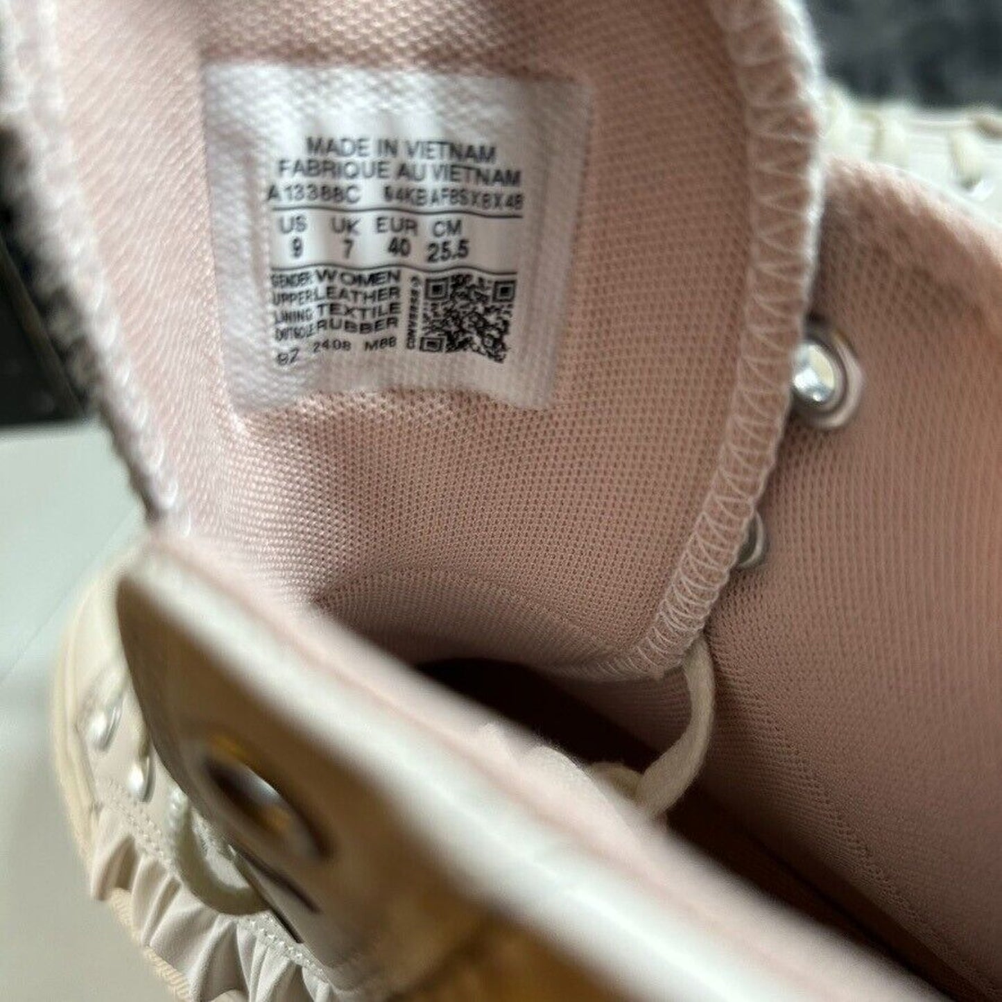 Converse All Star Lift Ruffle High Top Platform Sneakers Shoes White Womens 9