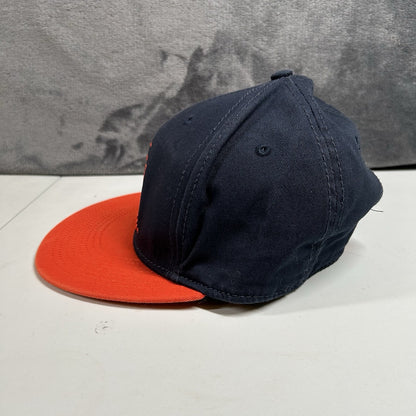 New Belgium Brewing Fat Tire Hat Cap Mens Snapback Navy Orange Adjustable Beer