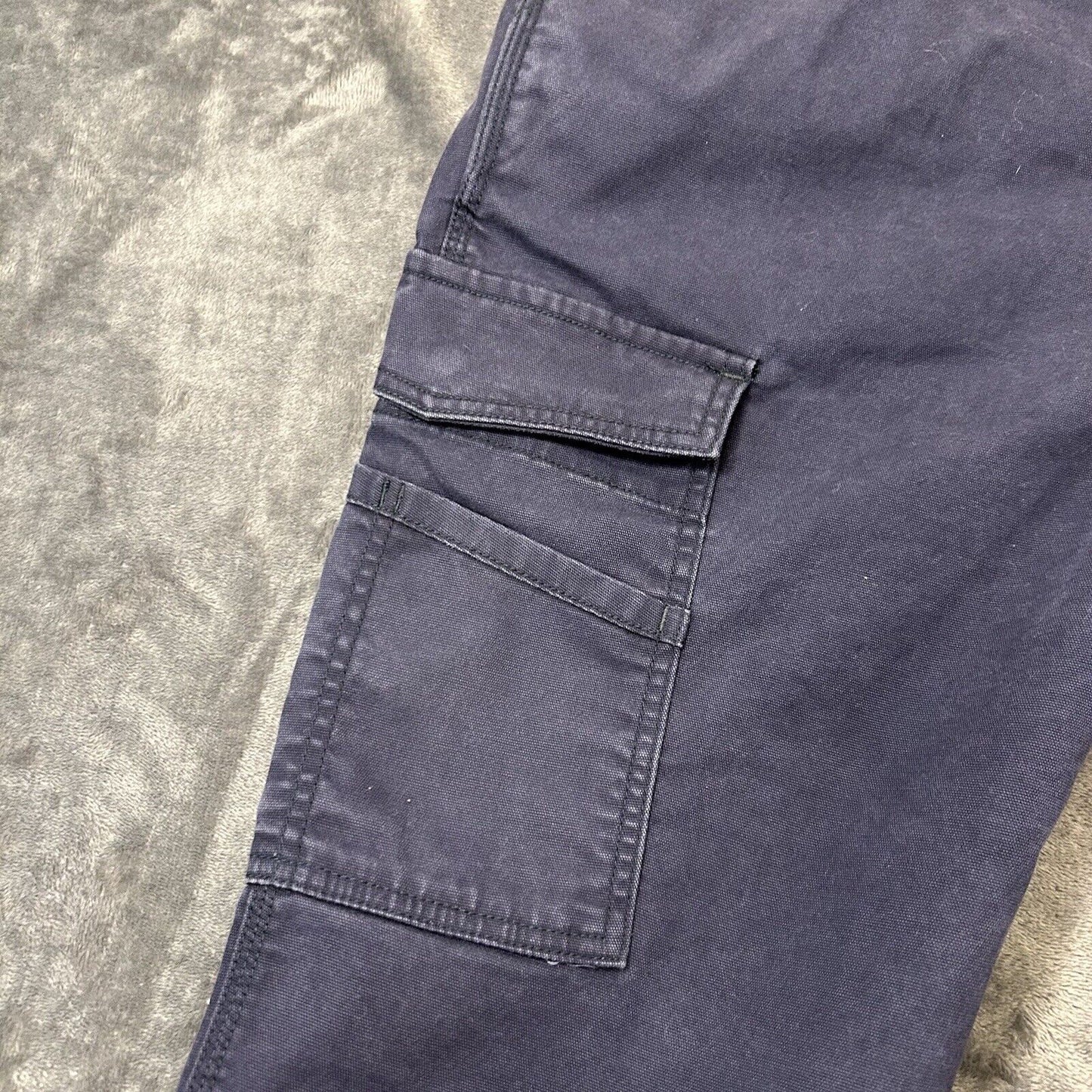 Carhartt Flame Resistant Pants Mens 40x30” Blue Chino Work Outdoor Side Pockets