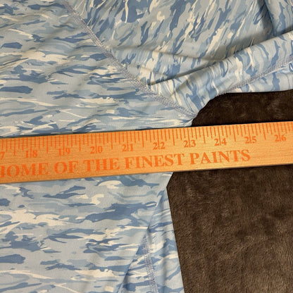 TSLA Shirt Mens XXL 2XL Blue Long Sleeve Digital Camo Athletic Casual Colorful