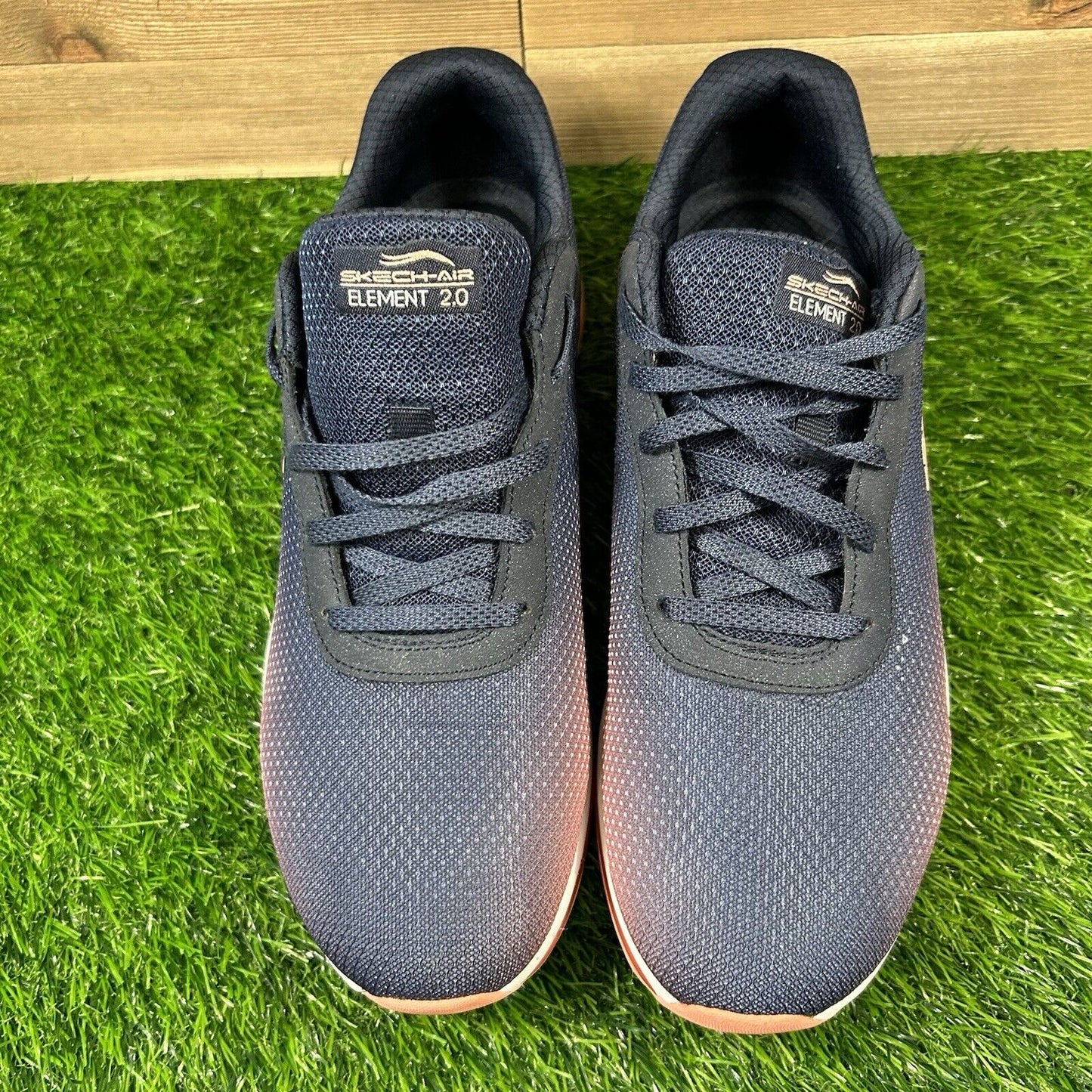 Skechers Air Element 2.0 Womens 10 Blue Coral Shoes Sneaker Athletic Running