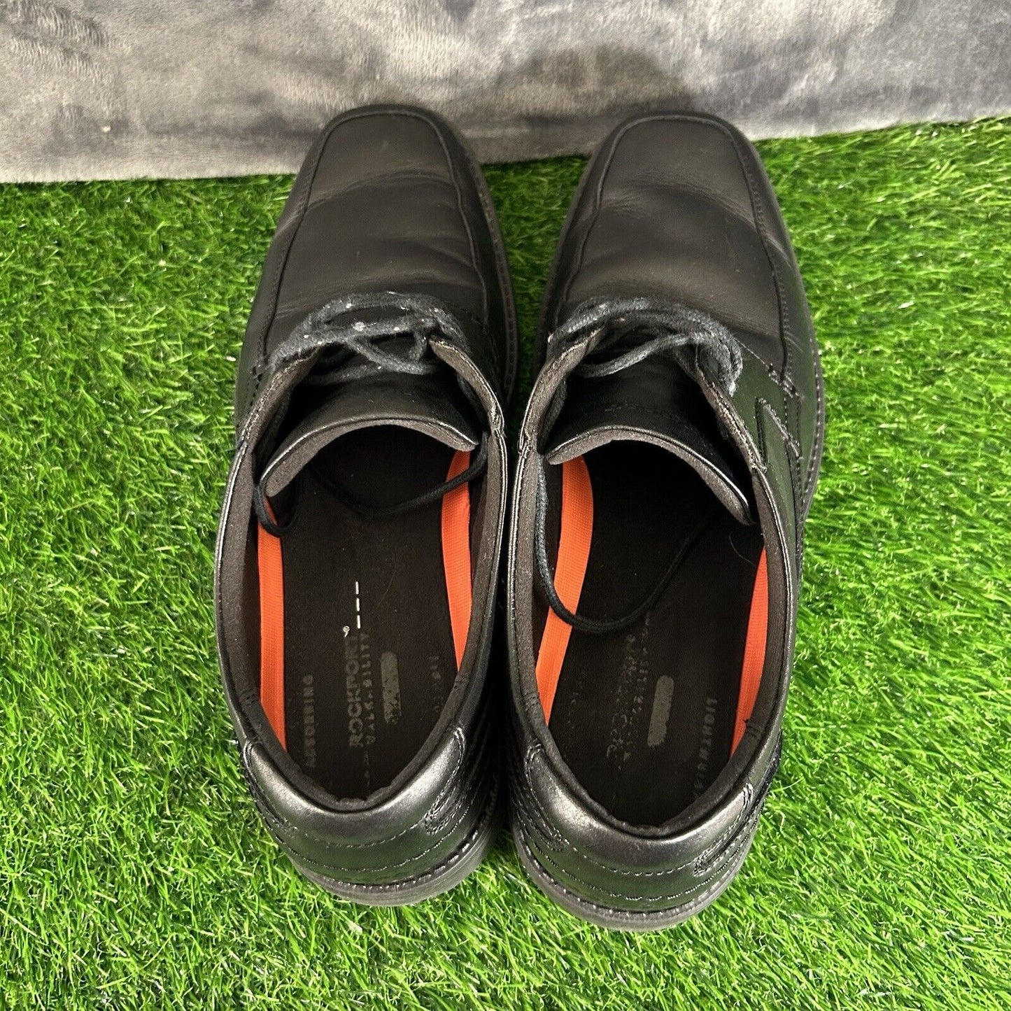 Rockport Oxfords Mens 12 M Black Dress Shoes Leather Lace Up Stability Comfort