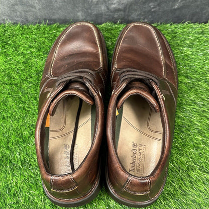 Timberland Smart Oxfords Mens 11 M Brown Dress Shoes LEather Lace Up Casual Work