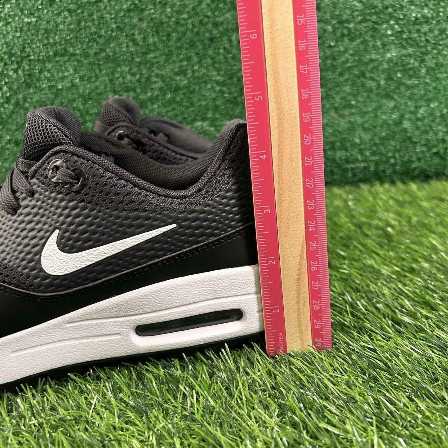 Nike Air Max 1 Golf Mens 8 Black White Spikeless Shoes Sneaker Athletic NEW
