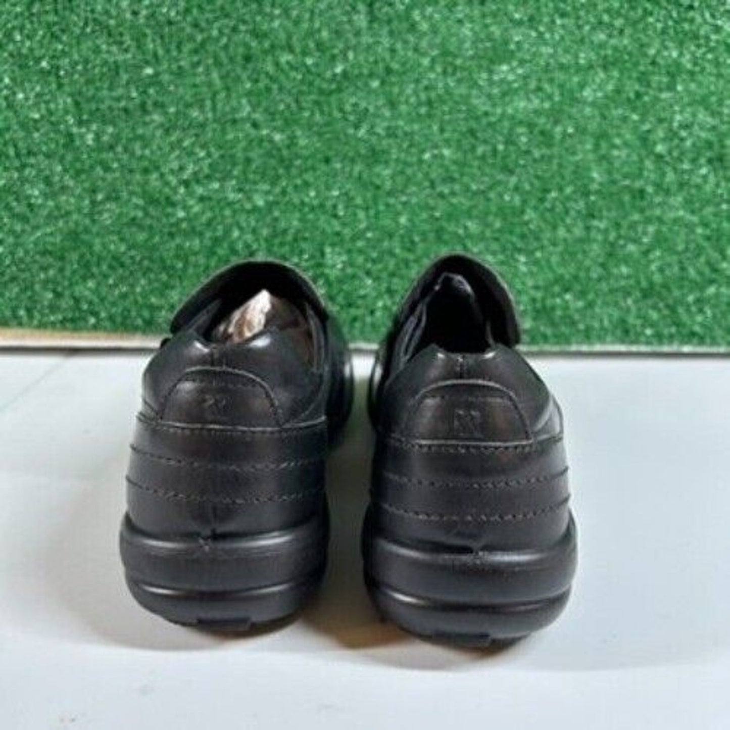 Romika Slip On Clogs Comfort Work Shoes Black Leather Loafer Womens 6-6.5 / 37EU