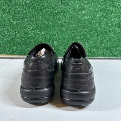 Romika Slip On Clogs Comfort Work Shoes Black Leather Loafer Womens 6-6.5 / 37EU