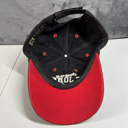 St Johns Hockey Hat Cap Mens Strap Back Brown Red College University Adjustable