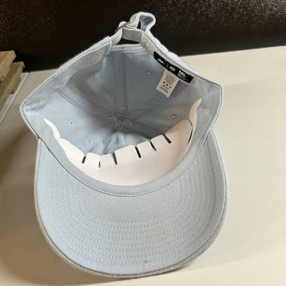 Nike Club Hat Cap Adult Medium Large Light Blue Strapback Swoosh Adjustable NEW