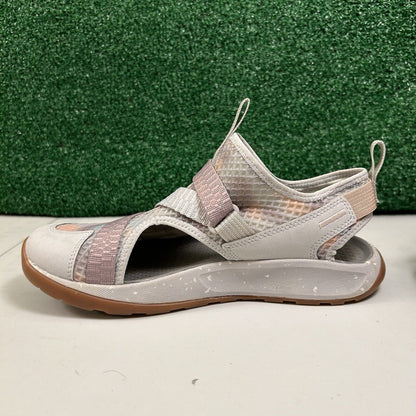 Chaco Odyssey All Terrain Sandals Women 9-9.5 Gray Purple Hiking Outdoor Comfort
