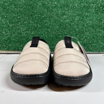 Crocs Classic Puff Mocs Beige Black Slip On Casual Comfort Shoes Womens 8 New