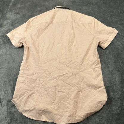 GBG Los Angeles Shirt Mens Medium Salmon Button Up Short Sleeve Casual Work