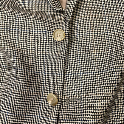 Lauren Ralph Lauren Suit Jacket Mens 44R Brown Black Houndstooth 100% Wool