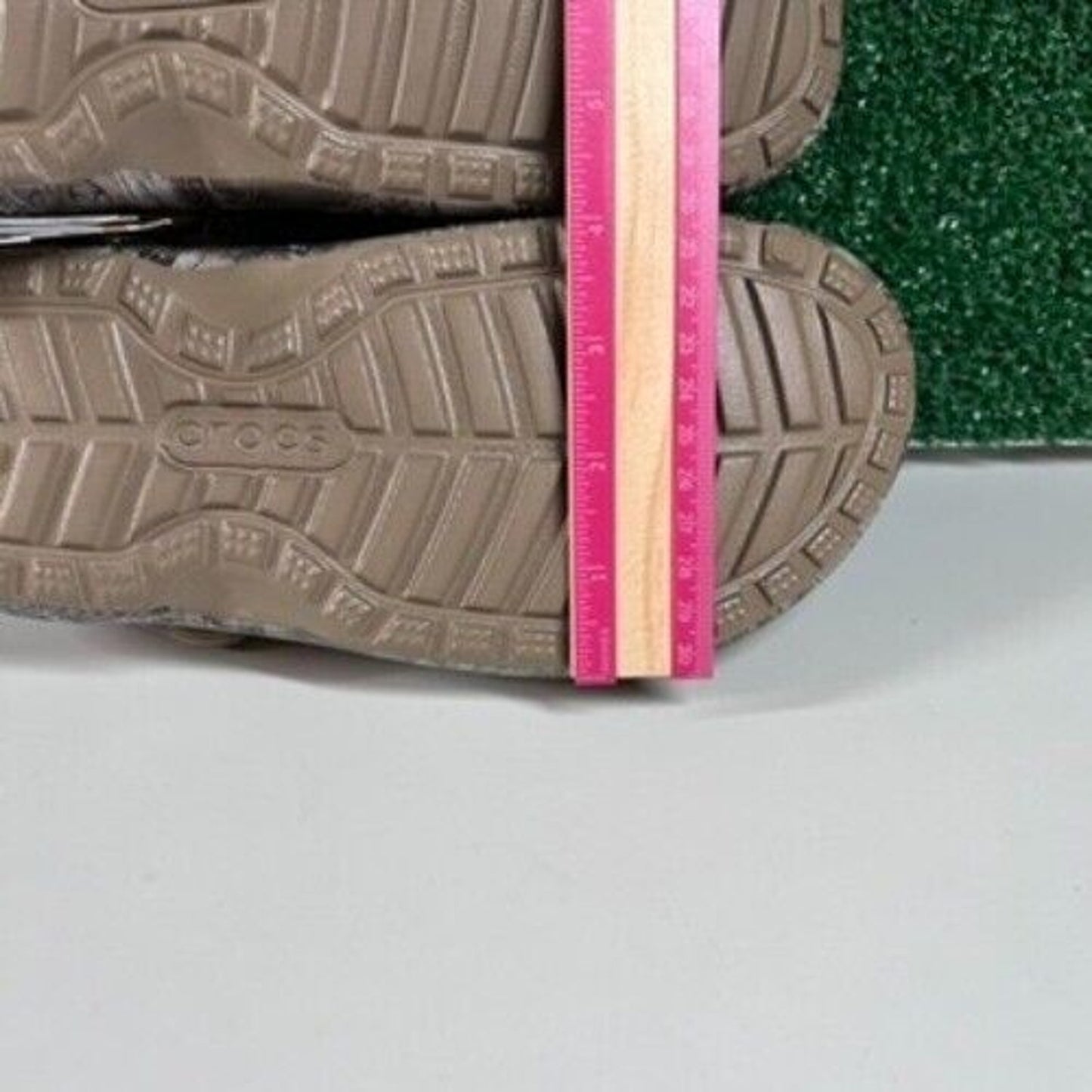 Crocs Classic Lined Clog Realtree Edge Camo Fuzzy Warm Shoes Brown Womens 9