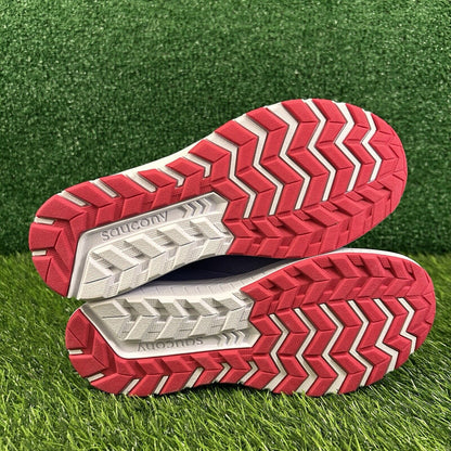 Saucony Dash Kids 5Y Purple Blue Shoes Sneakers Athletic Leather Comfort NEW