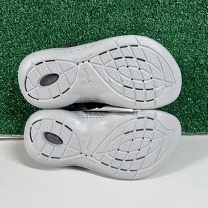 Crocs LiteRide 360 Clog Comfort Slip On Casual Shoes Black Gray Mesh Womens 6