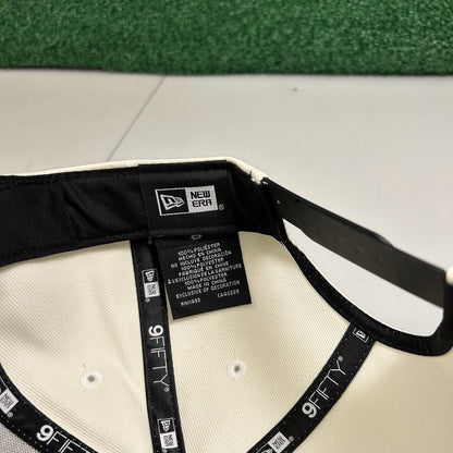 Utah Jazz Throwback Hat Cap Mens Snapback Off White Black NBA Basketball New Era