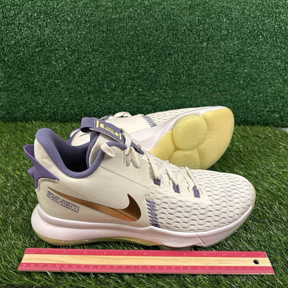 Nike Lebron Witness V Mens 11.5 Purple White Shoes Sneakers Basketball NEW