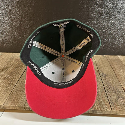 Minnesota Wild Hat Cap Men Small / Medium Green Red Stretch NHL Hockey Fanatics