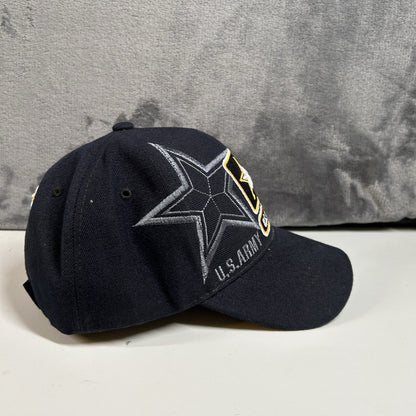 US Army Baseball Hat Cap Mens Strap Back Dark Navy Acrylic Santo Cap Adjustable