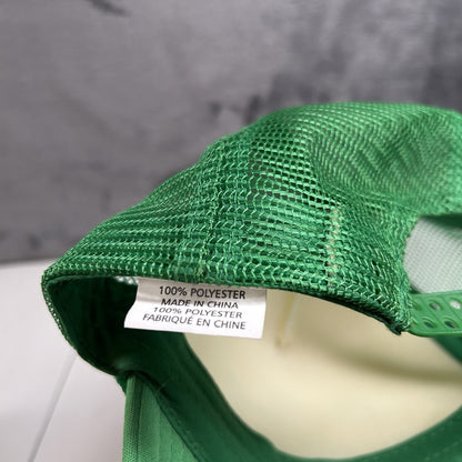 Crown Royal Regal Apple Trucker Hat Cap Mens Snapback Green White Y2K Foam Rope