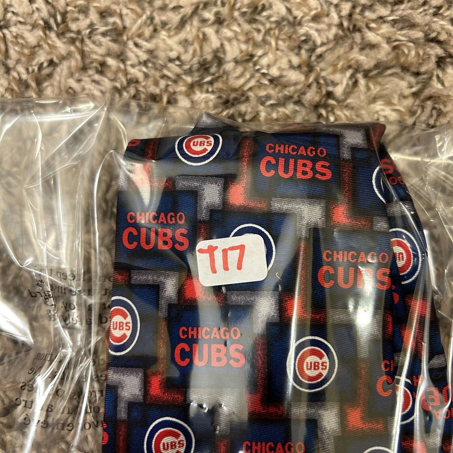 Chicago Cubs Tie Mens Necktie Blue Red Baseball MLB Silk 57" Work