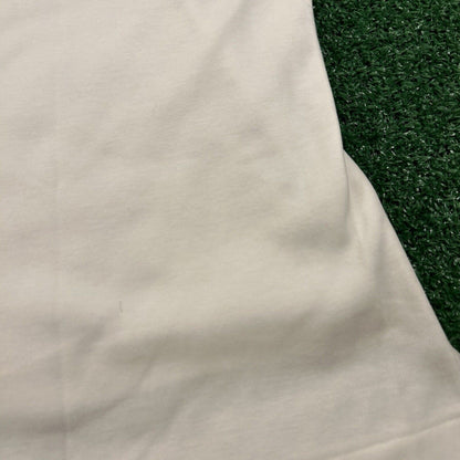 Polo Ralph Lauren Polo Shirt Mens Large White Navy Short Sleeve Golf Work Pony