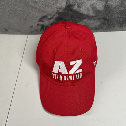 NFL Super Bowl LVII Hat Cap Strap Back Red White Football '47 Adjustable Adult
