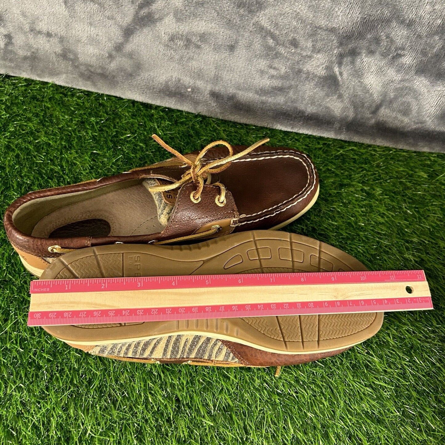 Sperry Top Sider Loafer Womens 9.5 M Brown Leather Boat Shoes Casual Outdoor