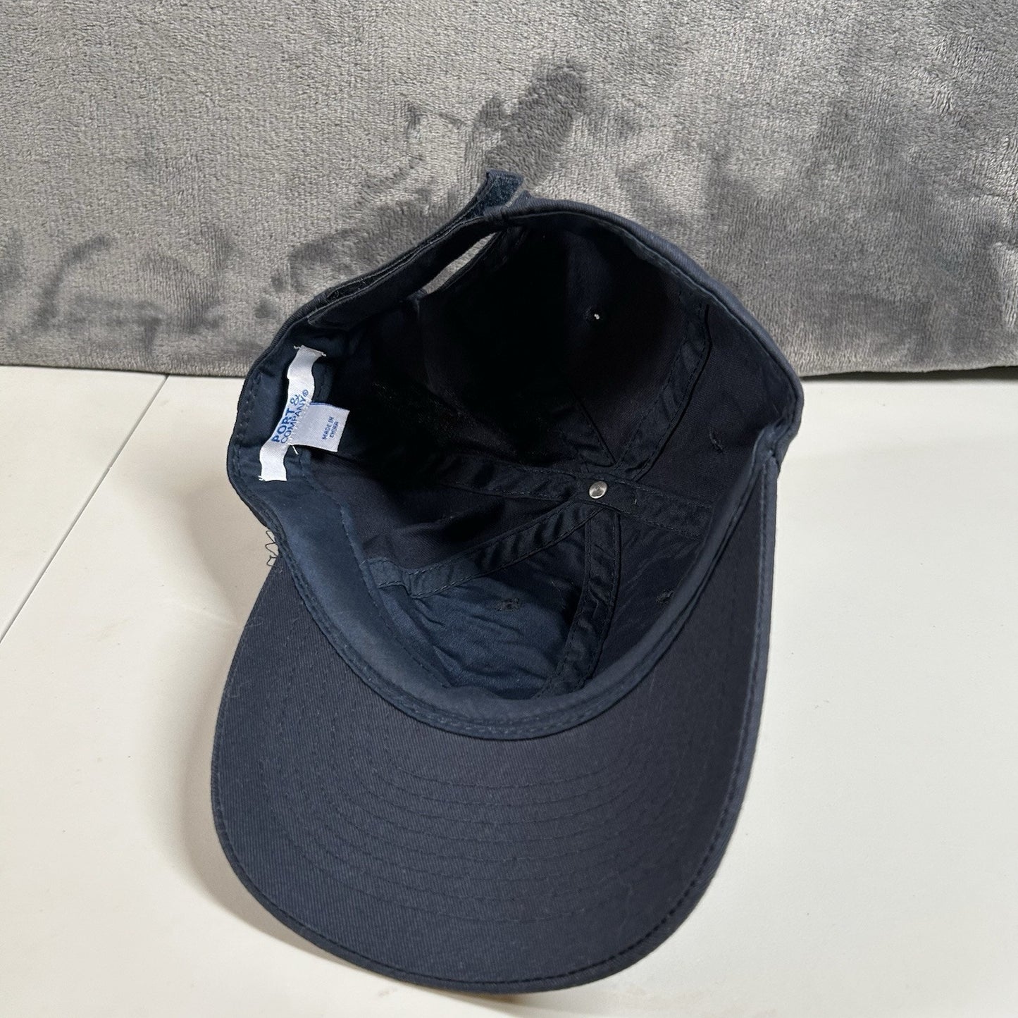 Warner Bros Baseball Hat Cap Mens Strap Back Navy Logo Adjustable Port & Company