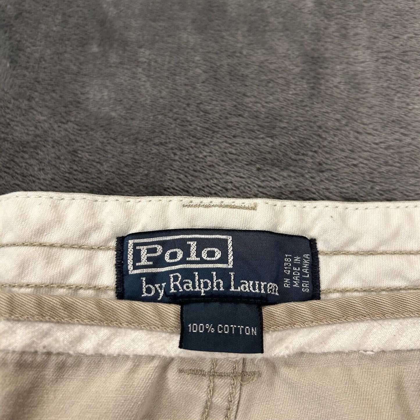 Polo Ralph Lauren Shorts Mens 40” Light Brown Cargo Casual Outdoor Hiking Pocket