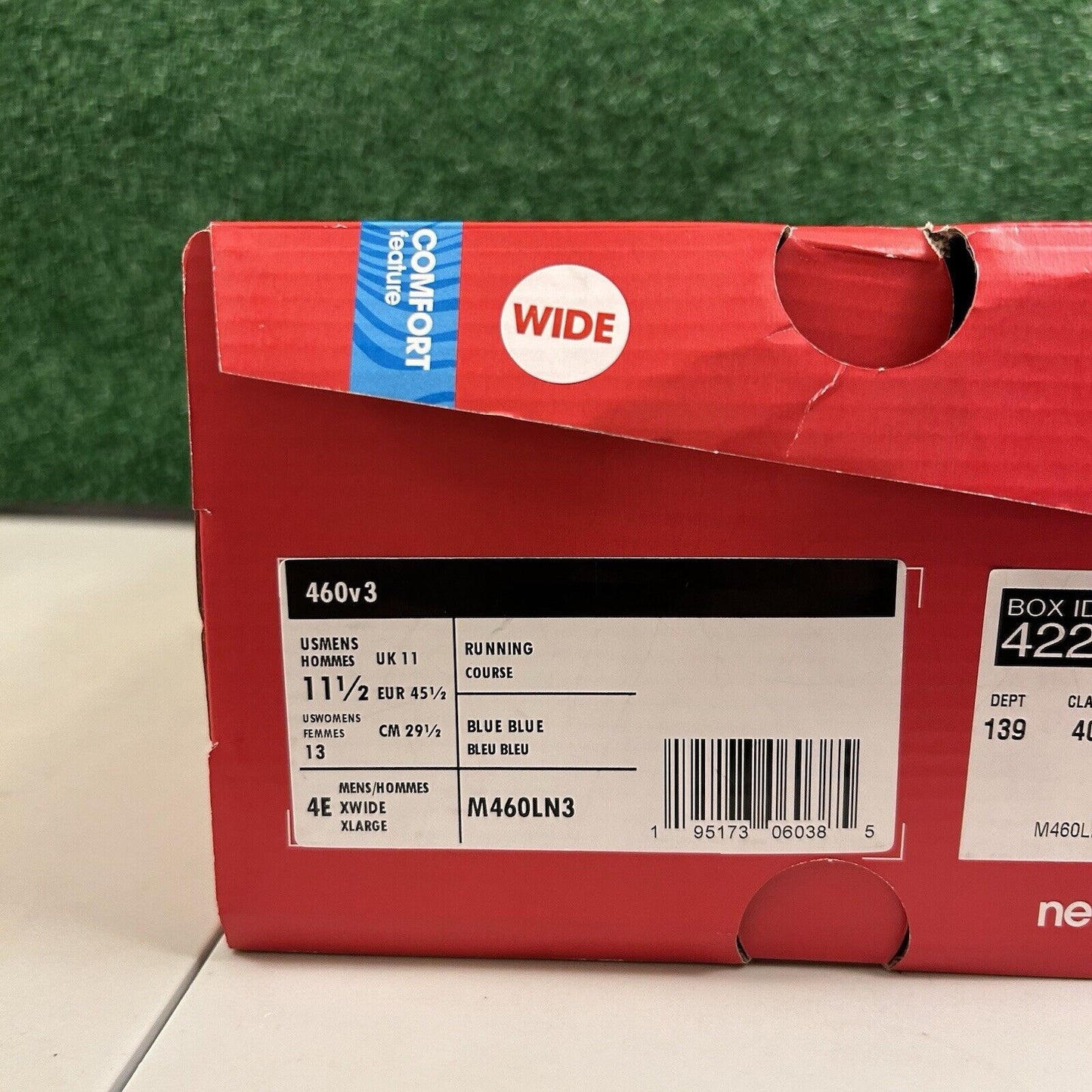 New Balance 460v3 Mens 11.5 4E Navy White Shoes Sneakers Athletic Walking NEW
