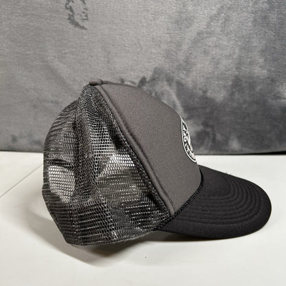 Vans Trucker Hat Cap Snapback Gray Black Foam Skater Y2K Otto Adjustable Mens