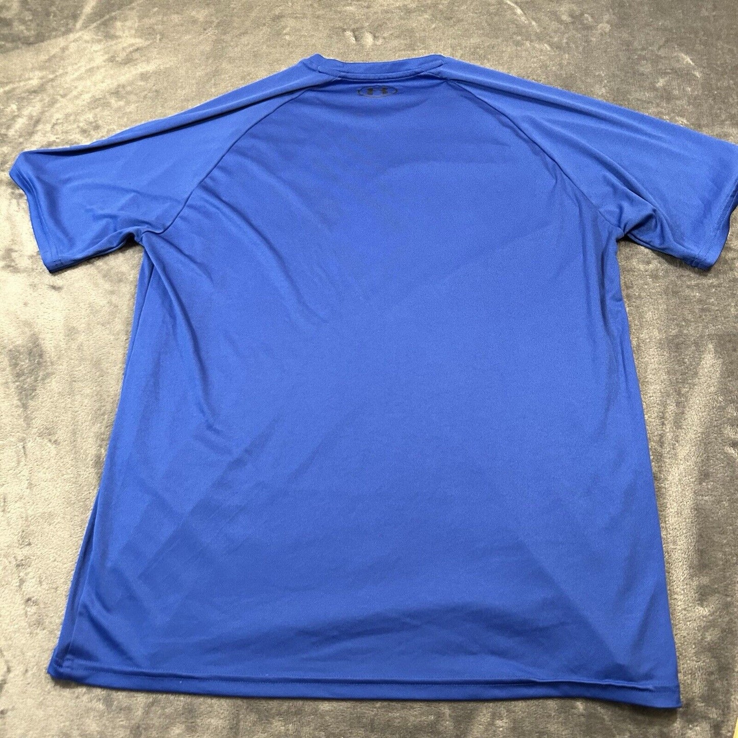 Under Armour Shirt Mens Extra Large Blue Short Sleeve Athletic Running Heatgear
