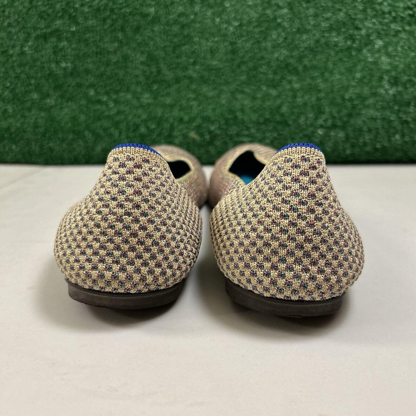 Rothys Multi Metallic Flats Womens 12.5 Cream Casual Comfort Limited Edition