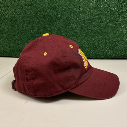 Minnesota Gophers Baseball Hat Cap Mens Strapback Maroon Gold Logo College