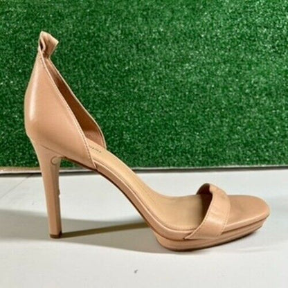 Gianni Bini Nude Heels Stiletto Sandals Slip On Outdoor Summer Womens 11 M