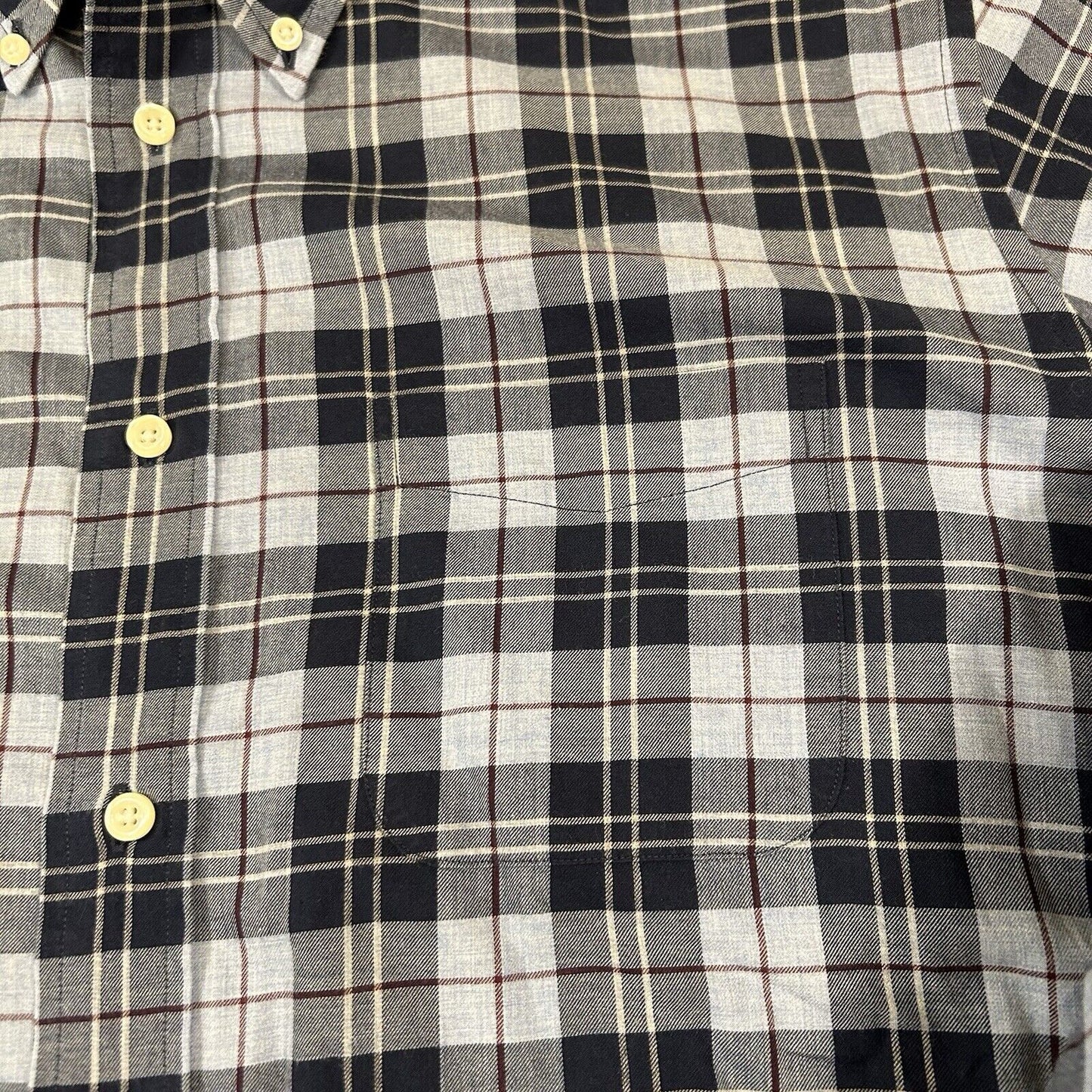 Brooks Brothers Regent Shirt Mens Extra Large Blue Plaid Button Up Long Sleeve