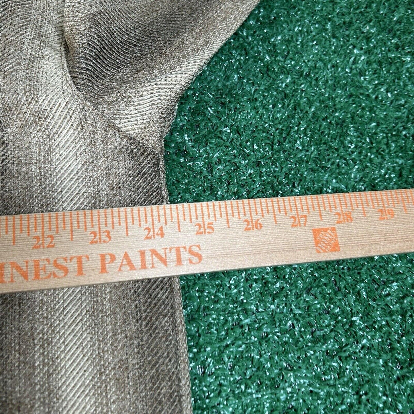 Montique Mens Button Down Brown Long Sleeve Polyester Dress Shirt Extra Large