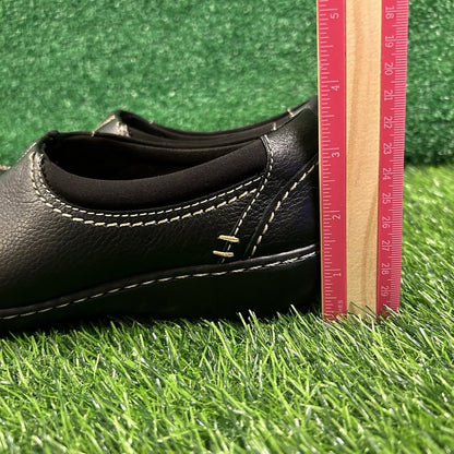Clarks Ashland Joy Loafers Womens 9 M Black Leather Shoes Slip On Comfort Casual