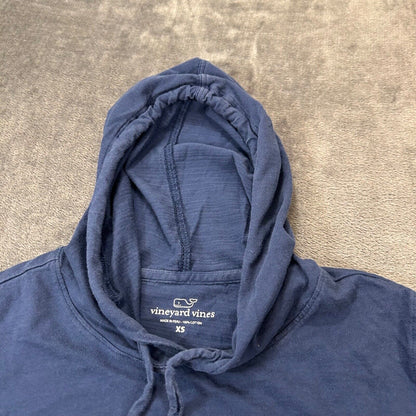 Vineyard Vines Sweater Womens Extra Small Blue Pullover Hooded Sweatshirt Casual