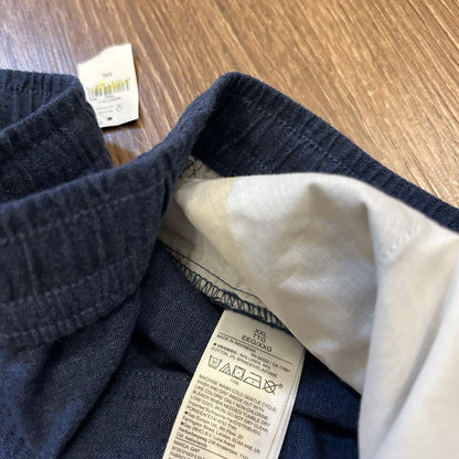 Gap Easy Chino Shorts Mens XXL 2XL 42" Blue Linen Beach Comfort Casual NEW