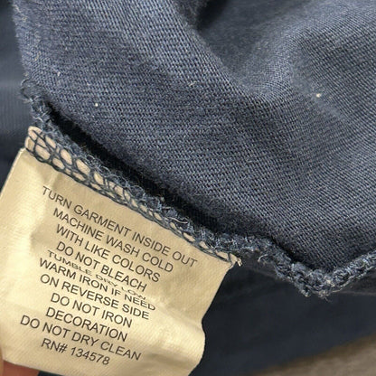 Vineyard Vines Shirt Mens Medium Blue White Long Sleeve Graphic Tee Casual