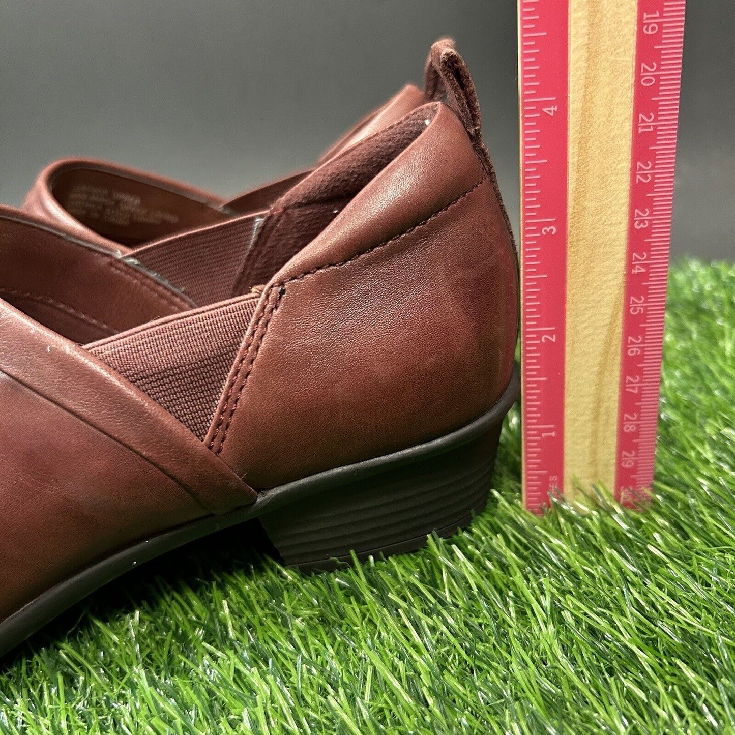 Earth Emily Cove Shoes Womens 7 B Red Clogs Mules Leather Slip On Casual Walking