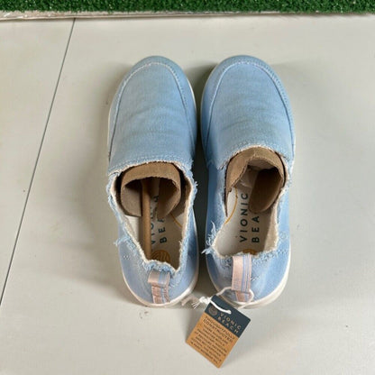 Vionic Beach Malibu Slip-On Shoes Casual Comfort Loafers Light Blue Womens 5