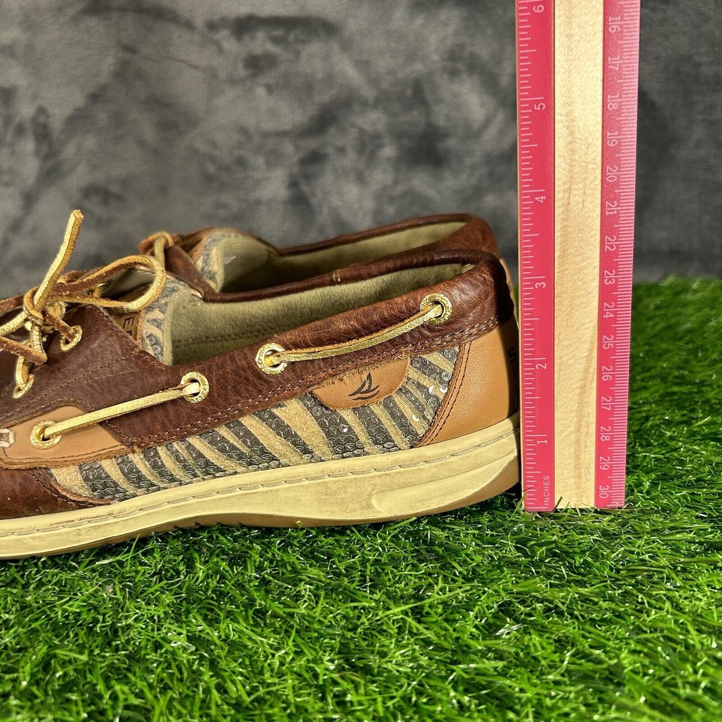 Sperry Top Sider Loafer Womens 9.5 M Brown Leather Boat Shoes Casual Outdoor